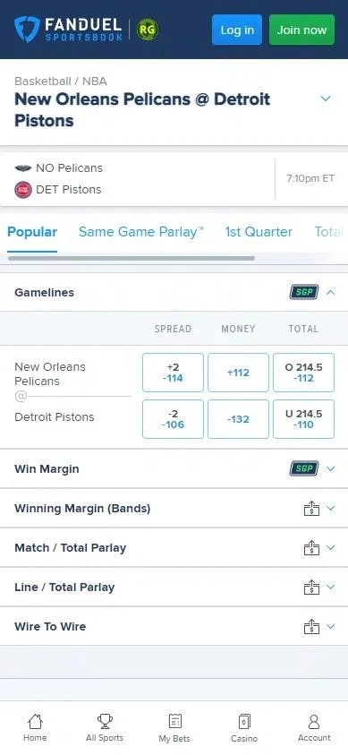 fanduel sportsbook app