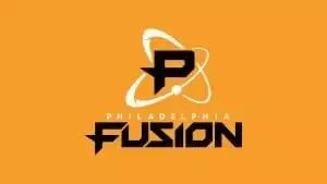 Логотип Philadelphia Fusion отображается на желтом фоне.