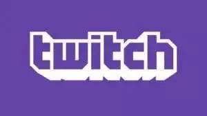 The Twitch logo appears on a purple background.