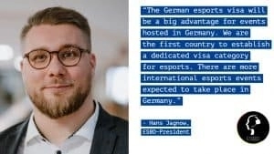 Hans Jagow announces the new esports visa