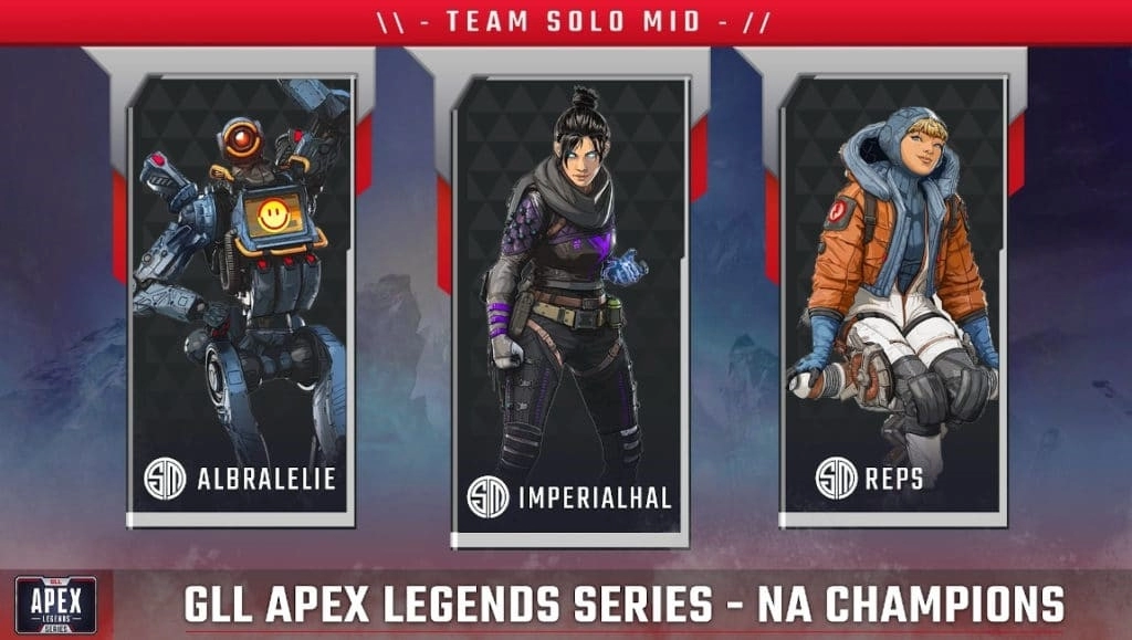 TSM Apex Legends самые популярные легенды