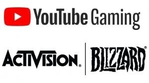 YouTube Gaming Activision Blizzard deal partnership logos