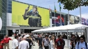 Fans gather to collect their badges ahead of entering E3 2019