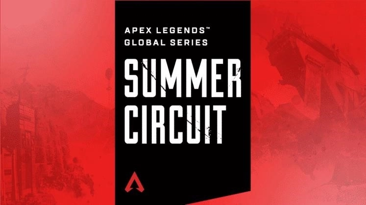 Летняя трасса Apex Legends Global Series написана белым цветом на черно-красном фоне.