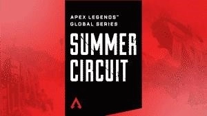 Apex Legends Global Series Summer Circut written in white over a black and red background