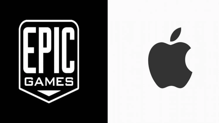 Логотип Epic Games появляется рядом с культовым символом Apple.