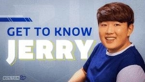 Overwatch League player Tae-hee “Jerry” Min leans back and smiles with the words 