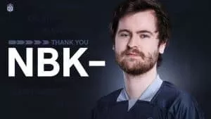 Pro CS:GO player Nathan “NBK-” Schmitt appears with the words 