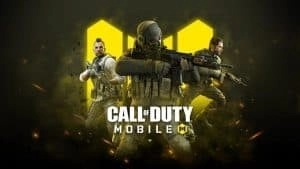 Call of Duty Mobile Operators including Ghost and Ruin advance through thick gunfire. A bright yellow M can be seen behind them, the words 