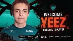 Pro COD player Christian “Yeez” Faircloth appears next to the Florida Mutineer's logo and the words 