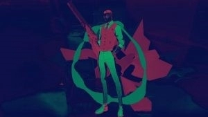 The potential 17th Valorant agent, Deadeye, is depicted in greens and reds.