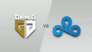 Логотипы Gen.G и Cloud9 отображаются на белом фоне.