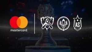 Логотип Mastercard появляется с логотипами LoL World Championship, Mid-Season Invitational и All-Stars перед Кубком призывателей.