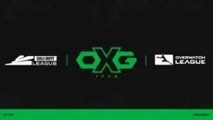 The Call of Duty League logo, Oxygen Esports Logo and Overwatch League logo appear against a black background