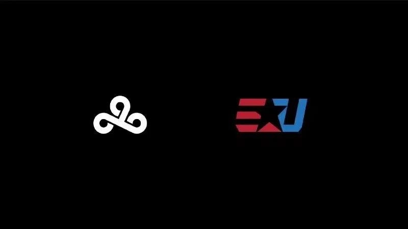 Логотипы Cloud9 и eUnited отображаются на черном фоне.