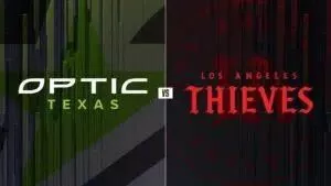 The logos for OpTic Texas and LA Thieves appear side by side