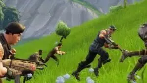 Fortnite Characters Sprint Бег по склону холма в игре