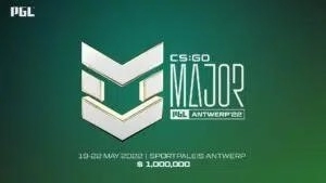 PGL Antwerp Major Quarterfinals logo and prize pool given.