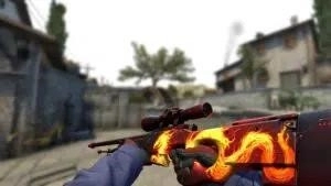 Скриншот скина AWP Wildfire из CS:GO