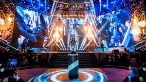 CS:GO's IEM Katowice Trophy in the stadium