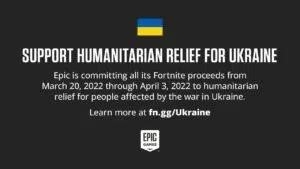 Epic Games Ukraine Pledge