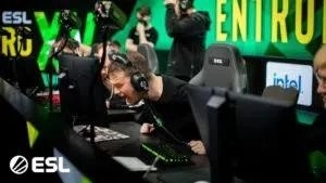 Entropiq player cheering after a win against G2 Esports in ESL Pro League