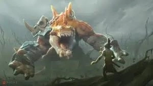 Primal Beast in Dota 2's cover