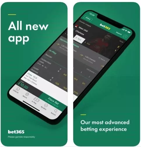 Мобильное приложение Bet365.