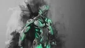 The Overwatch hero Genji, a cybernetic ninja