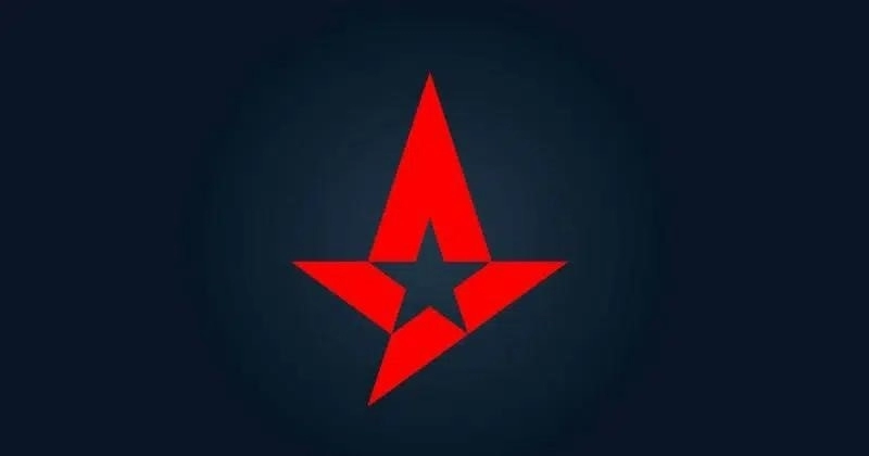 Логотип Astralis с черным фоном