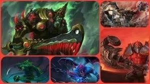 Dota 2: Best Tank Heroes in 7.32c - Wraith King, Tidehunter, Night Stalker, Axe, and Pudge annihilate enemies in the game