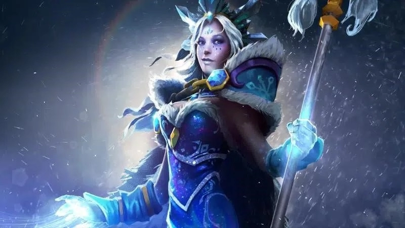 Crystal Maiden восстанавливает ману своим союзникам