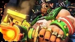 Roadhog, one of the heroes available to play in Overwatch 2