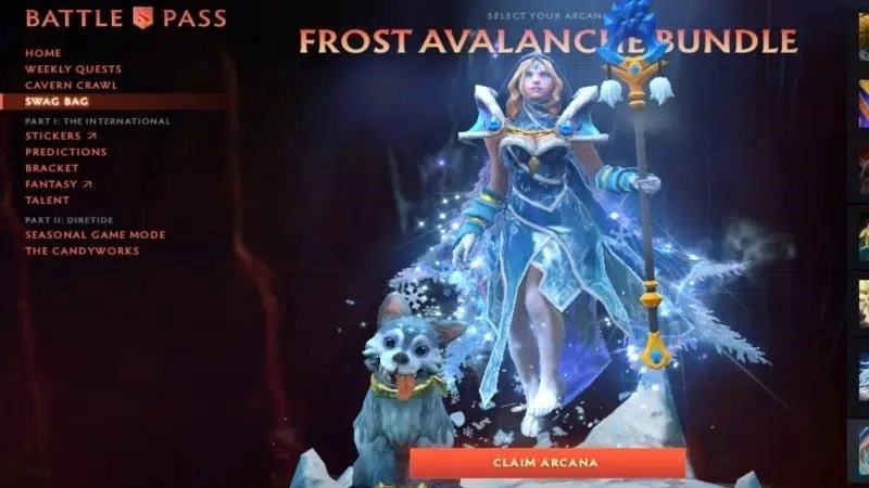 Crystal Maiden замораживает врагов своими навыками