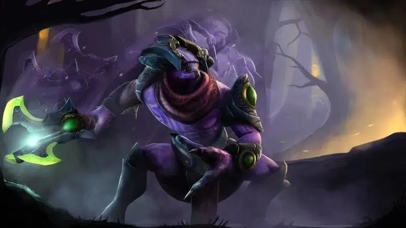 Faceless Void использует Time Walk, чтобы избежать входящего урона.