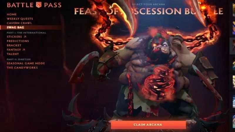 Pudge притягивает врагов к себе с помощью Meat Hooks.