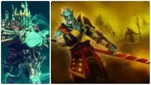 Dota 2 - Battle Pass 2022 - How to Win with A Luxuriously-Bearded Carry Hero - ft - Wraith King and Phantom Lancer smash enemies with melee attacks