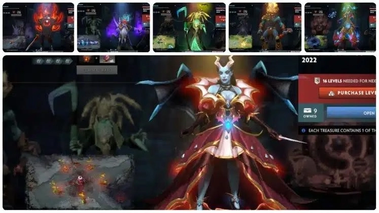 Dota 2 — Battle Pass 2022 — Чего ожидать от Immortal Treasure II 2022 — ft — Акаша сияет в своем новом наборе Bloodfeather Finery