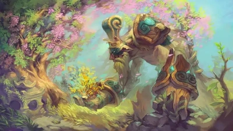 Treant Protector свободно гуляет среди природы